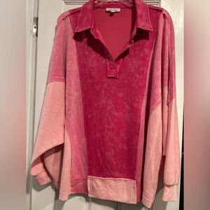 Sewn & Seen Mineral Washed Oversized SCUBA Top
